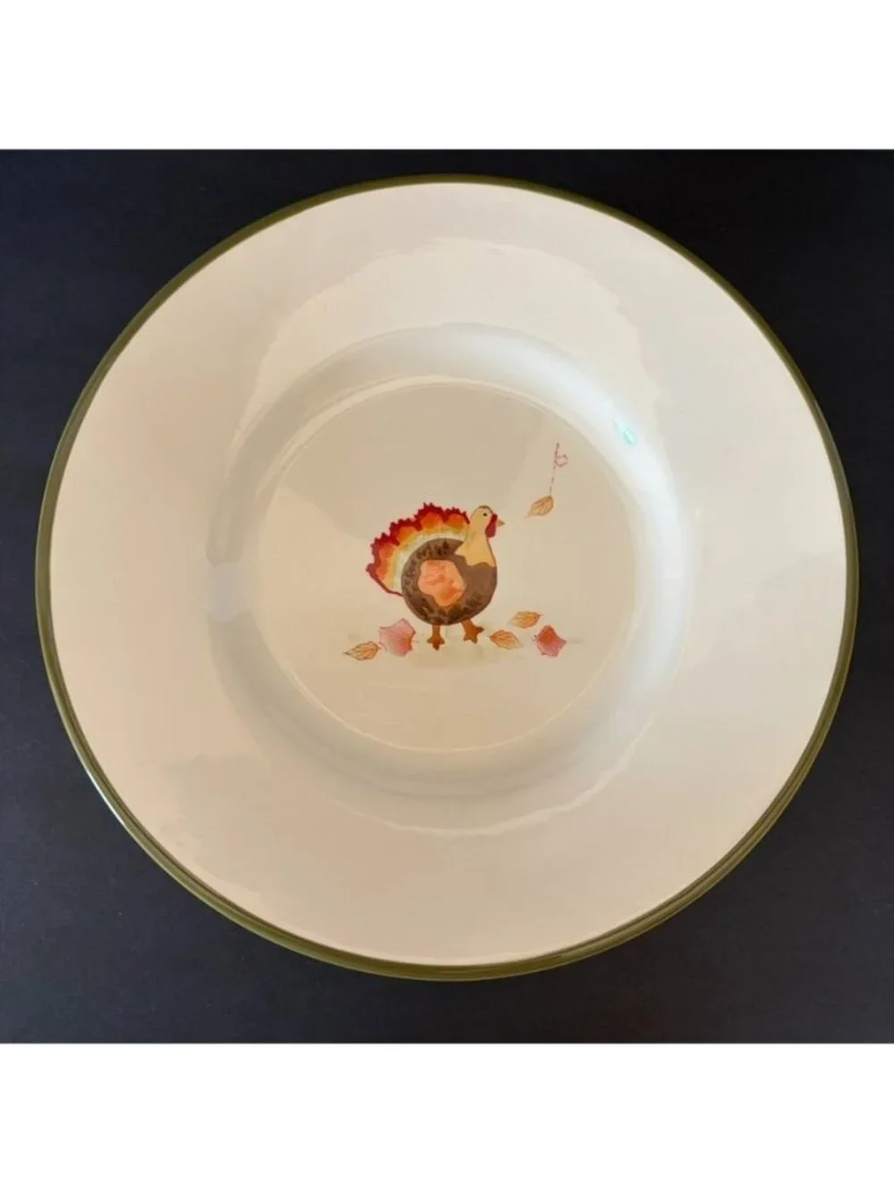 Pottery Barn Kids Thanksgiving Turkey  Plates 4 Dinner, 4 salad 10